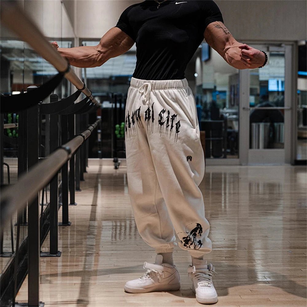 Herbst Frühling Neue Marke Herren Gym Jogger Baumwolle Hosen Streetwear Jogginghose Sport Leggings Hosen Fitness Bodybuilding Böden - flohmarkt-deutschland.shop