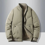 Herbst- und Winter-Baseballkragen, modische und vielseitige Baumwolljacke für Herren, warme Baumwolljacke für den Außenbereich, Baseballjacke, - flohmarkt-deutschland.shop