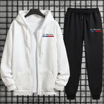 Herbst Winter Sport Stil Paris Le Marais Print Herren Trainingsanzug Set 2-teilig Hoodie mit Jogginghose Urban Streetwear Outfit - flohmarkt-deutschland.shop
