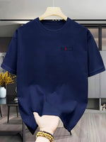 Herren Atmungsaktives Kurzarm-T-Shirt - Knitterfreies Feuchtigkeitsableitendes Rundhals-Shirt für Sommer, Sport & Freizeit - Lei - flohmarkt-deutschland.shop