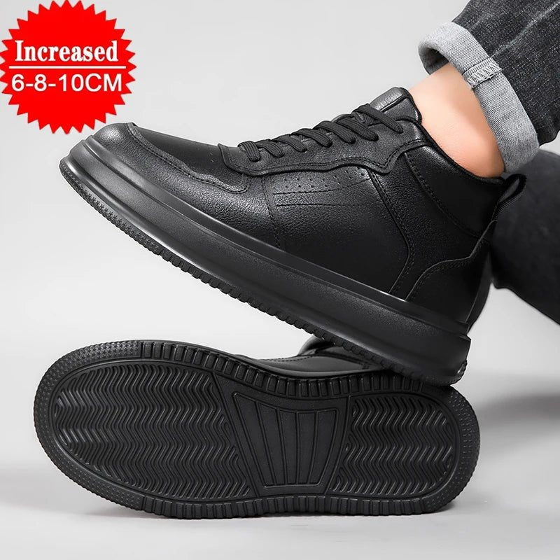 Herren Aufzugsschuhe High-Top – Unsichtbare Erhöhung 6/8/10 cm, Sportlich, Casual - flohmarkt-deutschland.shop