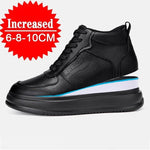 Herren Aufzugsschuhe High-Top – Unsichtbare Erhöhung 6/8/10 cm, Sportlich, Casual - flohmarkt-deutschland.shop