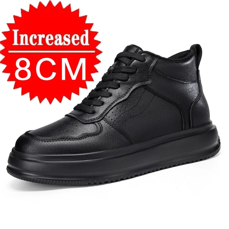 Herren Aufzugsschuhe High-Top – Unsichtbare Erhöhung 6/8/10 cm, Sportlich, Casual - flohmarkt-deutschland.shop