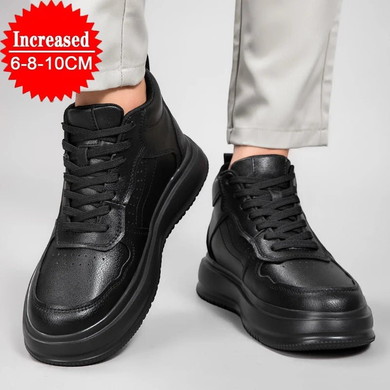 Herren Aufzugsschuhe High-Top – Unsichtbare Erhöhung 6/8/10 cm, Sportlich, Casual - flohmarkt-deutschland.shop