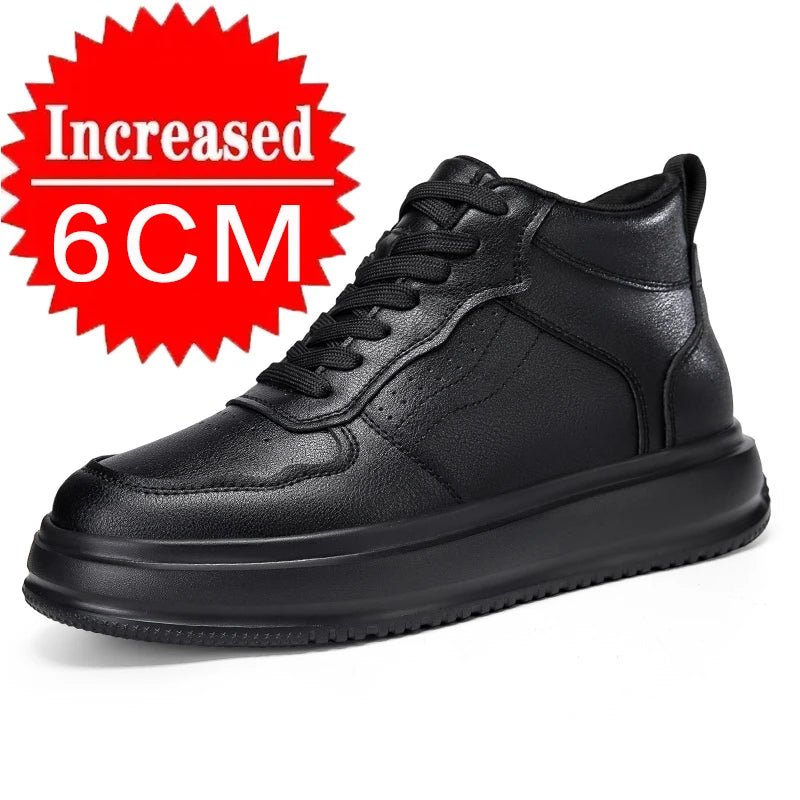 Herren Aufzugsschuhe High-Top – Unsichtbare Erhöhung 6/8/10 cm, Sportlich, Casual - flohmarkt-deutschland.shop