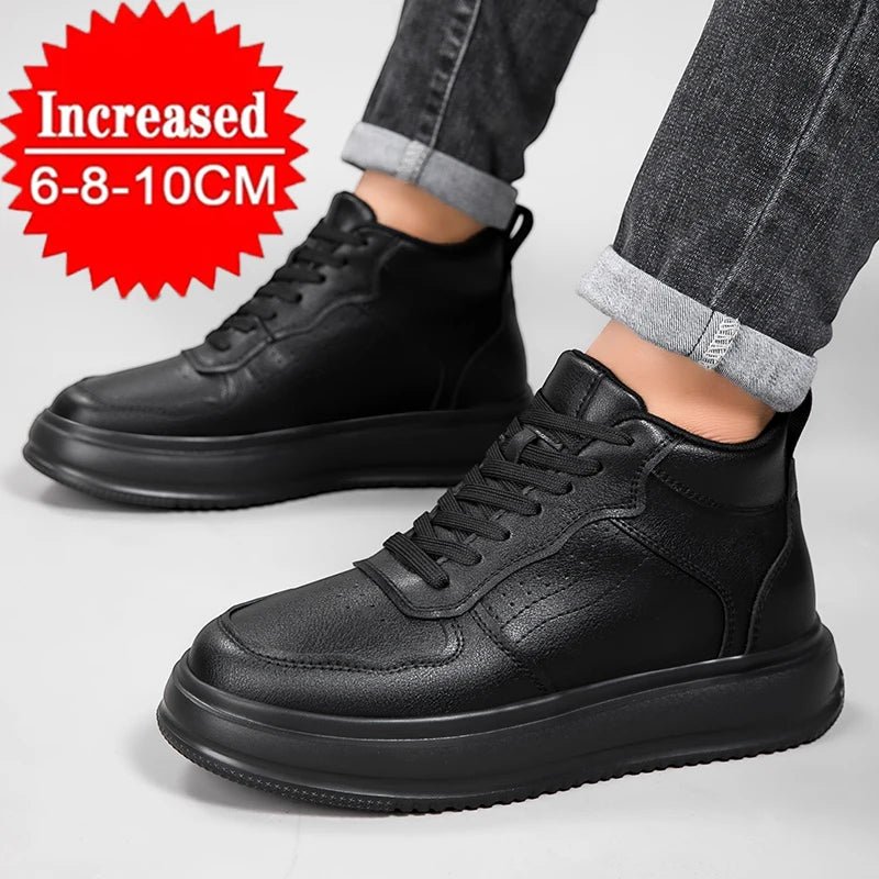 Herren Aufzugsschuhe High-Top – Unsichtbare Erhöhung 6/8/10 cm, Sportlich, Casual - flohmarkt-deutschland.shop
