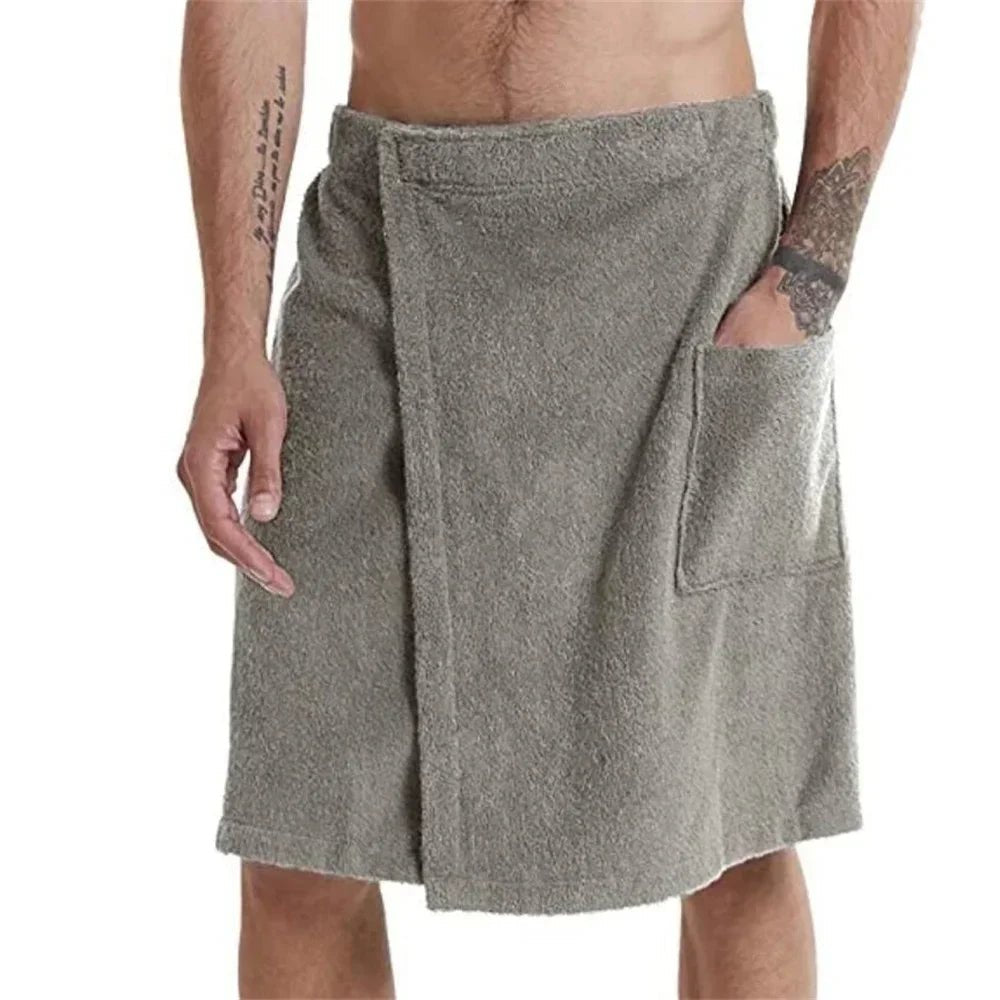 Herren Badehandtuch mit Tasche – Sauna, Gym & Strand - flohmarkt-deutschland.shop