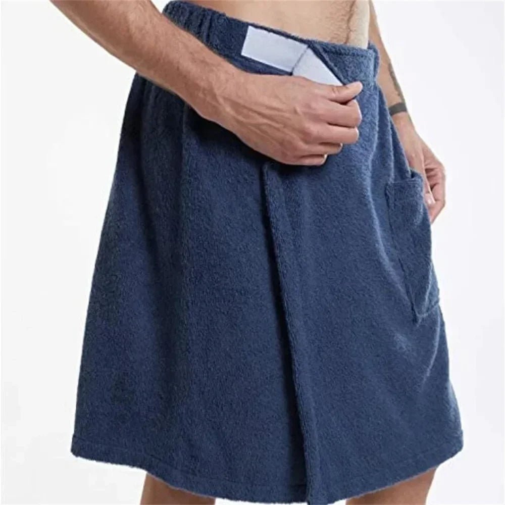 Herren Badehandtuch mit Tasche – Sauna, Gym & Strand - flohmarkt-deutschland.shop