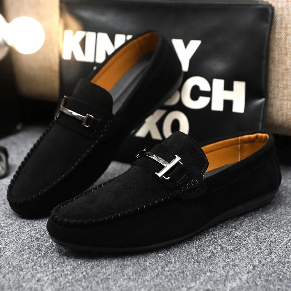 Herren Business Casual Schuhe – Sojabohnen-Material, Schwarz & Grau, Bequem, Frühling & Herbst - flohmarkt-deutschland.shop