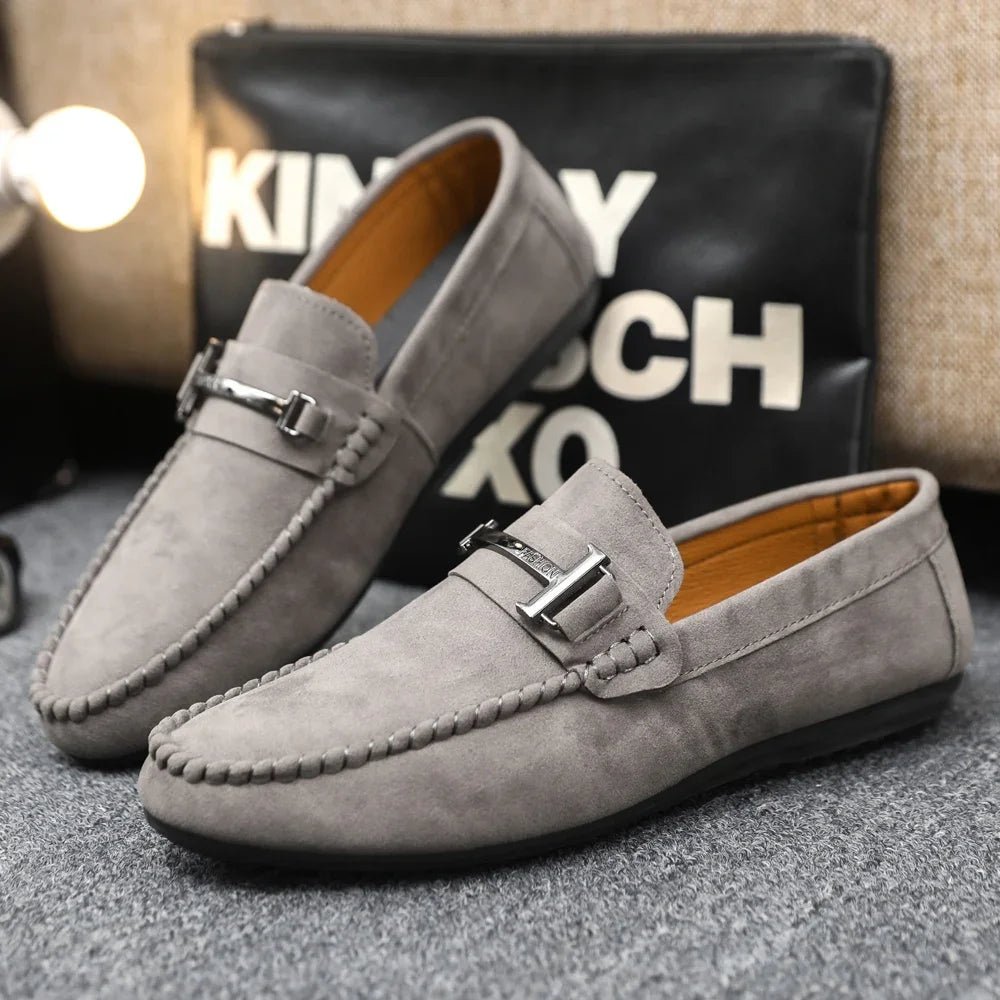 Herren Business Casual Schuhe – Sojabohnen-Material, Schwarz & Grau, Bequem, Frühling & Herbst - flohmarkt-deutschland.shop