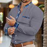 Herren-Business-Revershemd, Büro, lässig, Outdoor, Straßenhemd, weich und bequem, hochwertiges Herren-Top, große Größe XS-6XL - flohmarkt-deutschland.shop
