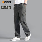 Herren Cargo-Hosen Baumwolle Schwarz Arbeitshosen Sommer Casual Kletter-Jogger Herren Sweathosen Sport Frühling Herbst Twill-Hosen - flohmarkt-deutschland.shop