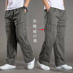Herren Cargo-Hosen Baumwolle Schwarz Arbeitshosen Sommer Casual Kletter-Jogger Herren Sweathosen Sport Frühling Herbst Twill-Hosen - flohmarkt-deutschland.shop