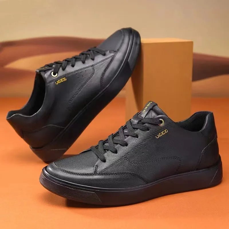 Herren Echtleder Sneaker – Trekking, Atmungsaktiv, Leicht, Walking, Outdoor, Sommer - flohmarkt-deutschland.shop