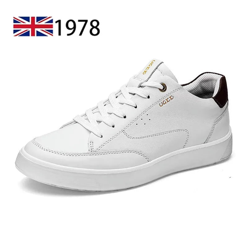 Herren Echtleder Sneaker – Trekking, Atmungsaktiv, Leicht, Walking, Outdoor, Sommer - flohmarkt-deutschland.shop