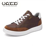 Herren Echtleder Sneaker – Trekking, Atmungsaktiv, Leicht, Walking, Outdoor, Sommer - flohmarkt-deutschland.shop