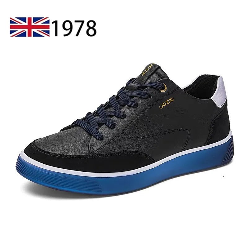 Herren Echtleder Sneaker – Trekking, Atmungsaktiv, Leicht, Walking, Outdoor, Sommer - flohmarkt-deutschland.shop