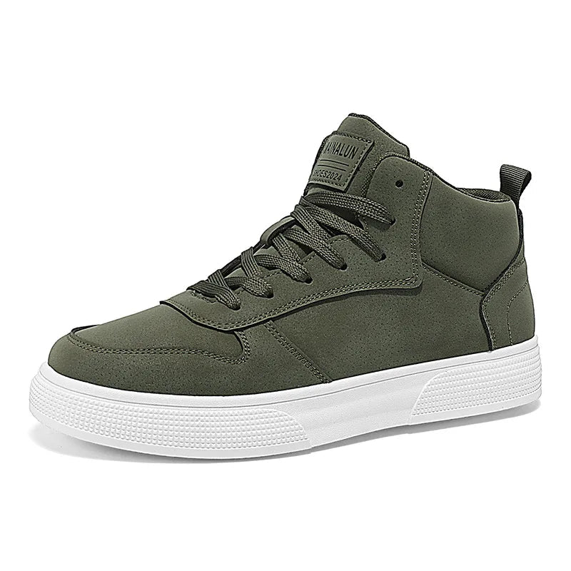 Herren High-Top Sneaker – Vulkanisiert, Plattform, Leicht, Atmungsaktiv, Sport & Casual - flohmarkt-deutschland.shop