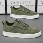 Herren Low-Top Sneaker – Atmungsaktiv, Weiche Sohle, Grün/Schwarz/Rot, Freizeit, Frühling & Herbst - flohmarkt-deutschland.shop