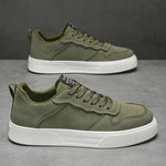 Herren Low-Top Sneaker – Atmungsaktiv, Weiche Sohle, Grün/Schwarz/Rot, Freizeit, Frühling & Herbst - flohmarkt-deutschland.shop