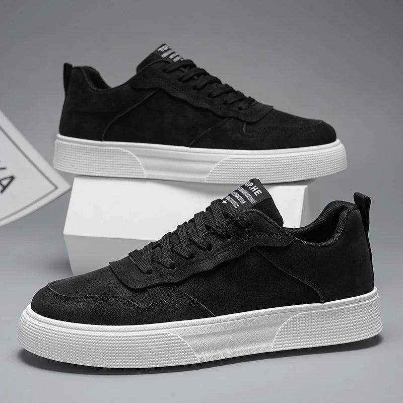 Herren Low-Top Sneaker – Atmungsaktiv, Weiche Sohle, Grün/Schwarz/Rot, Freizeit, Frühling & Herbst - flohmarkt-deutschland.shop