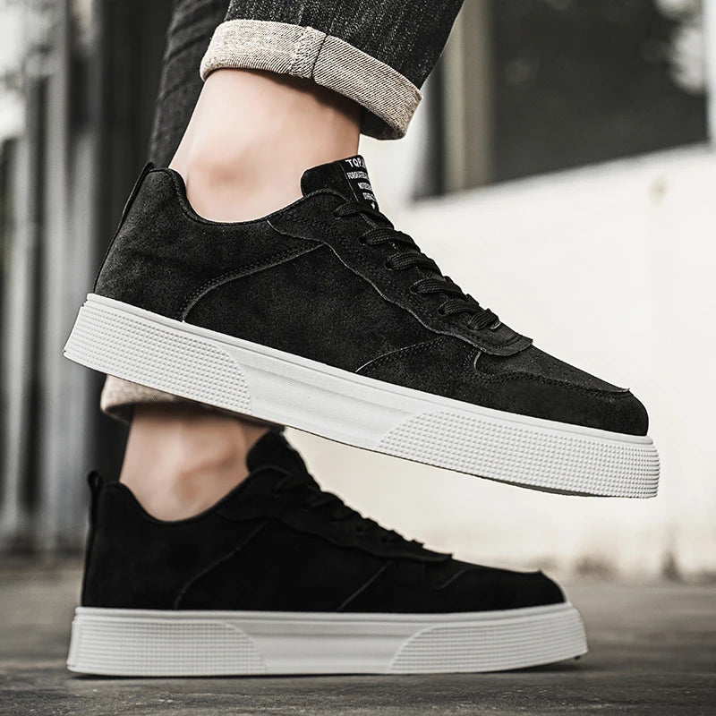 Herren Low-Top Sneaker – Atmungsaktiv, Weiche Sohle, Grün/Schwarz/Rot, Freizeit, Frühling & Herbst - flohmarkt-deutschland.shop