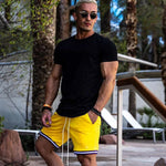 Herren Muskelsport-T-Shirts, modische T-Shirts, Oberteile, kurzärmelig, sportliches Training, Fitnessstudio, Kleidung, schmale Passform, T-Shirts für Herren - flohmarkt-deutschland.shop