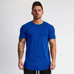 Herren Muskelsport-T-Shirts, modische T-Shirts, Oberteile, kurzärmelig, sportliches Training, Fitnessstudio, Kleidung, schmale Passform, T-Shirts für Herren - flohmarkt-deutschland.shop