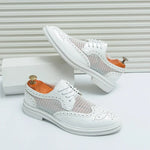 Herren Oxford Brogue – Spitz, Luxus, Hochzeit, Atmungsaktiv, Casual, bis Gr. 46 - flohmarkt-deutschland.shop