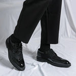 Herren Oxford Brogue – Spitz, Luxus, Hochzeit, Atmungsaktiv, Casual, bis Gr. 46 - flohmarkt-deutschland.shop