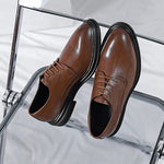 Herren Oxford Echtleder Schnürschuhe formell handgefertigt - flohmarkt-deutschland.shop