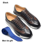 Herren Oxford Luxus – Echtes Rindsleder, Krokodilmuster, Rutschfest, Business Casual - flohmarkt-deutschland.shop
