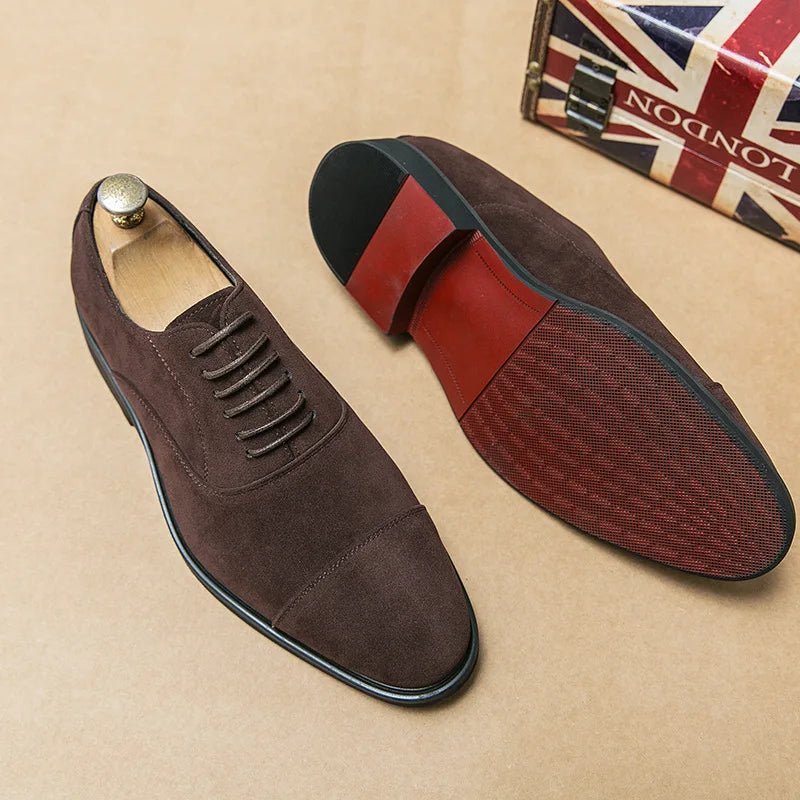 Herren Oxford Wildleder & PU-Leder – Luxus, Schnürer, Business, Casual, Wandern - flohmarkt-deutschland.shop
