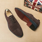 Herren Oxford Wildleder & PU-Leder – Luxus, Schnürer, Business, Casual, Wandern - flohmarkt-deutschland.shop