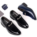 Herren Party Schuhe Schwarz Luxus Herren Formale Lederschuhe Slip on Lackleder Business Casual Schuhe Loafers Große Größe Zapatos - flohmarkt-deutschland.shop