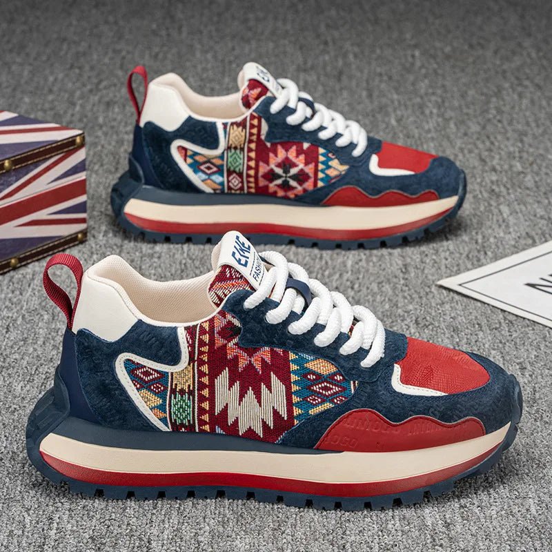 Herren Sneaker – Dicke Sohle, rutschfest, Outdoor Sport & Laufschuhe - flohmarkt-deutschland.shop