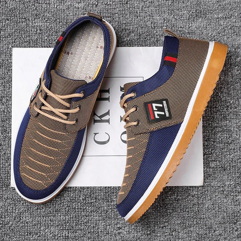 Herren Sneaker gestrickt bequem Casual Tennisschuhe - flohmarkt-deutschland.shop