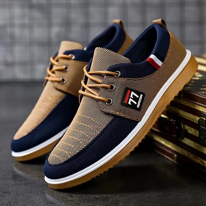 Herren Sneaker gestrickt bequem Casual Tennisschuhe - flohmarkt-deutschland.shop
