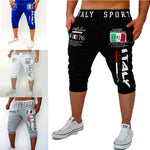 Herren-Sportshorts, Sweat-Shorts, Capri-Hose, Kordelzug, Druck, Buchstabe, Sport, Outdoor, Wochenende, Streetwear, stilvolle Jogginghose für Herren - flohmarkt-deutschland.shop