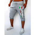 Herren-Sportshorts, Sweat-Shorts, Capri-Hose, Kordelzug, Druck, Buchstabe, Sport, Outdoor, Wochenende, Streetwear, stilvolle Jogginghose für Herren - flohmarkt-deutschland.shop