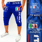 Herren-Sportshorts, Sweat-Shorts, Capri-Hose, Kordelzug, Druck, Buchstabe, Sport, Outdoor, Wochenende, Streetwear, stilvolle Jogginghose für Herren - flohmarkt-deutschland.shop