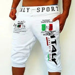 Herren-Sportshorts, Sweat-Shorts, Capri-Hose, Kordelzug, Druck, Buchstabe, Sport, Outdoor, Wochenende, Streetwear, stilvolle Jogginghose für Herren - flohmarkt-deutschland.shop