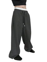 Herren-Sweatpants mit weitem Bein, Kordelzugbund, gerade geschnitten, lockere Freizeithose, Wanderhose, Jogginghose - flohmarkt-deutschland.shop
