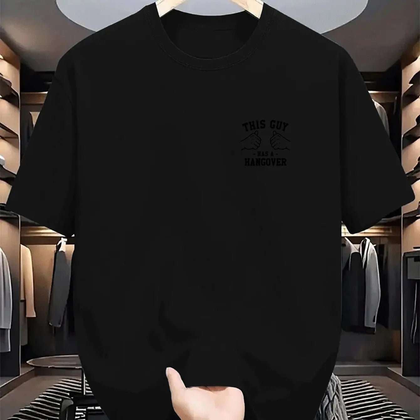 Herren T-Shirt mit Rundhalsausschnitt kurzen Ärmeln, jugendlicher Look, weich, ganzjährig, waschbar, texturiert, ikonisches Mus - flohmarkt-deutschland.shop