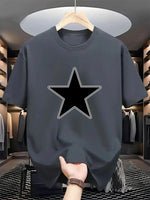 Herren-T-Shirt mit Rundhalsausschnitt und kurzen Ärmeln. Cooles, natürliches Tragegefühl, gepflegt, komfortable Textur, exquisit schlicht, atmungsaktiv. - flohmarkt-deutschland.shop