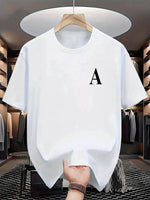 Herren T-Shirt mit Rundhalsausschnitt und kurzen Ärmeln | Strapazierfähig, Schlankend, Handgefertigt, Strukturierte Oberfläche - flohmarkt-deutschland.shop