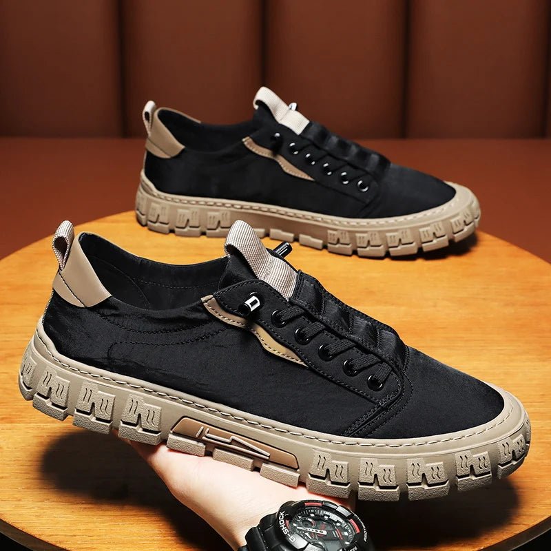 Herren Turnschuhe atmungsaktive Freizeit schuhe Herren Schnür Slip auf Walking Flats, die Schuhe männlich vulkan isierte Schuhe Mode Herren schuhe - flohmarkt-deutschland.shop