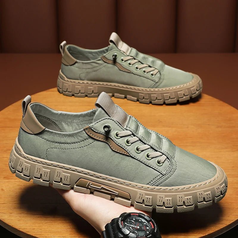 Herren Turnschuhe atmungsaktive Freizeit schuhe Herren Schnür Slip auf Walking Flats, die Schuhe männlich vulkan isierte Schuhe Mode Herren schuhe - flohmarkt-deutschland.shop