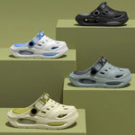 Herren-Wandersandalen, dicker Boden, rutschfeste Kopf-Clog-Schuhe, weicher Boden, Strandschuhe, bequeme Outdoor-Hausschuhe - flohmarkt-deutschland.shop