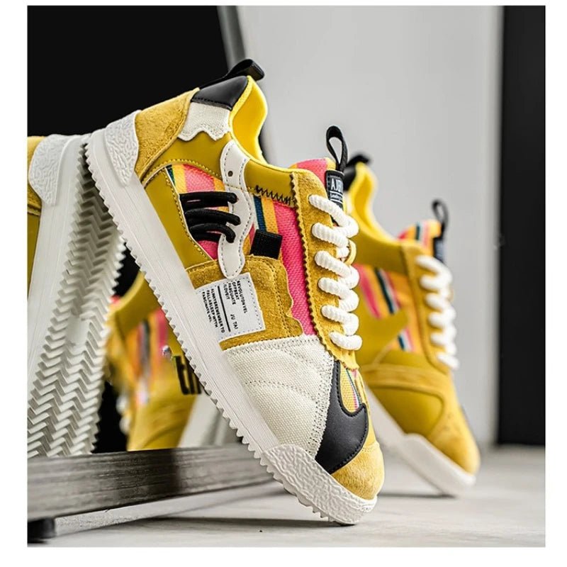 Herren Weiße Sneaker Herbst Bequeme Rutschfeste Laufschuhe Luxuriöse Weiche Sohle Modische Schnürschuhe Outdoor Freizeitschuhe 2026 - flohmarkt-deutschland.shop